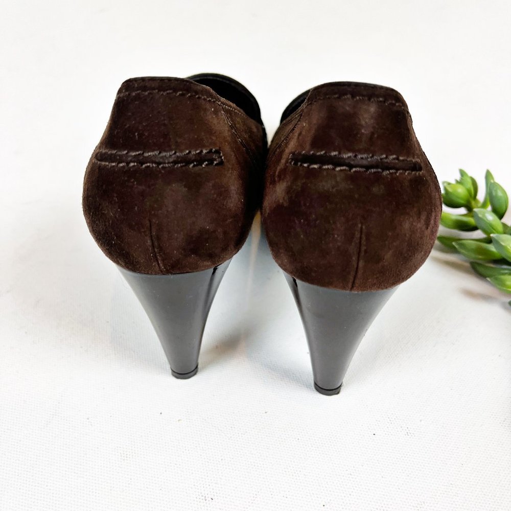 Stuart Weitzman Suede Loafer Pumps 7.5 - Picture 5 of 6